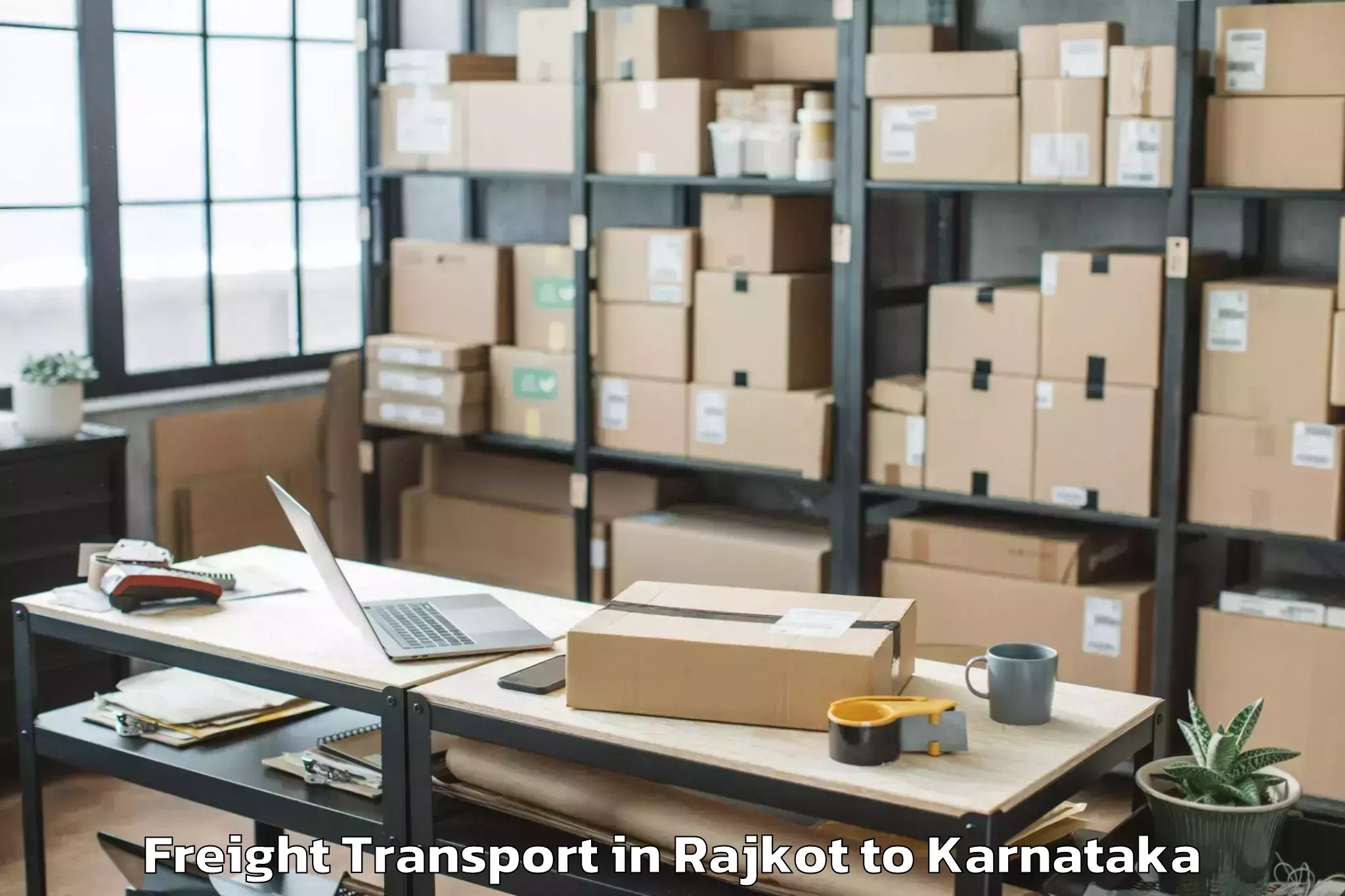 Affordable Rajkot to Holenarasipur Freight Transport